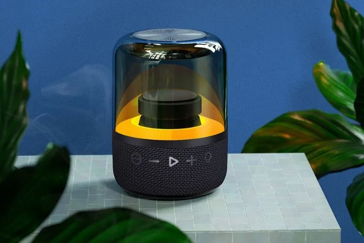 Loa bluetooth PACK&GO LBS-02 thiết kế trong suốt đèn LED 7 màu