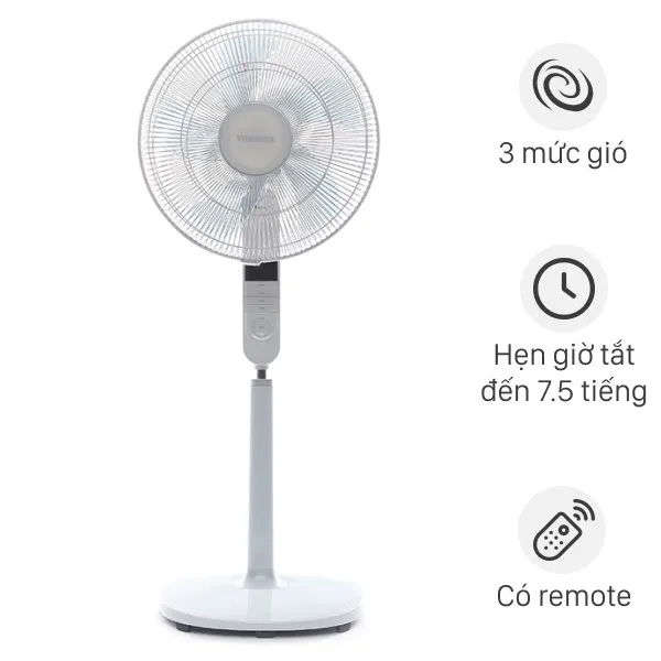Quạt điện cho trẻ em Toshiba F-LSD10(W)VN màu trắng hiện đại