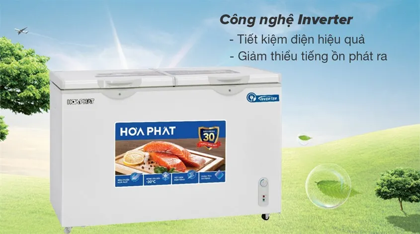 Công nghệ Inverter tiên tiến trên dòng tủ đông Hòa Phát đời mới 2026 giúp giảm hóa đơn điện