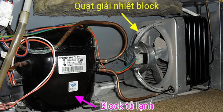 Compressor tủ lạnh bị hỏng