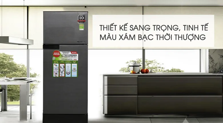 Tủ lạnh Sharp Inverter 180 lít SJ-X196E-DSS