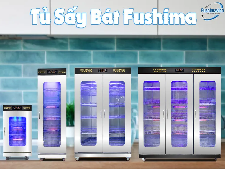 Máy sấy bát công nghiệp giúp người dùng sấy khô và diệt khuẩn số lượng lớn bát đĩa