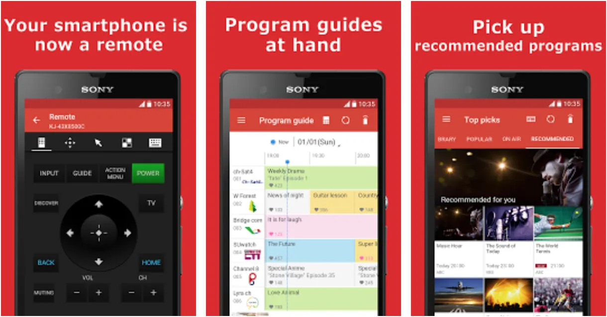 Video & TV SideView - Ứng dụng điều khiển tivi Sony