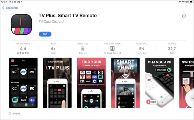 Ứng dụng LG TV Plus là giải pháp kết nối iPhone với tivi LG tối ưu