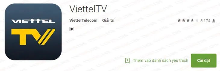 Tìm kiếm cụm từ khóa Viettel giúp bạn nhanh chóng xác định vị trí ứng dụng trong kho tài nguyên Google Play