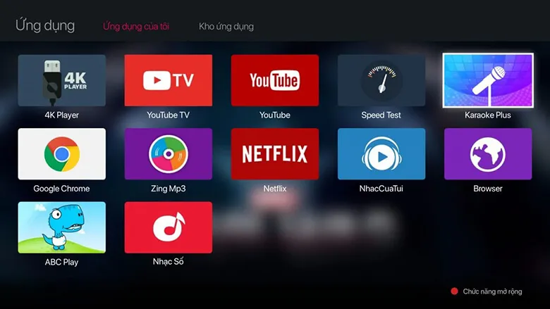 Ứng dụng YouTube có sẵn trên tivi Asanzo