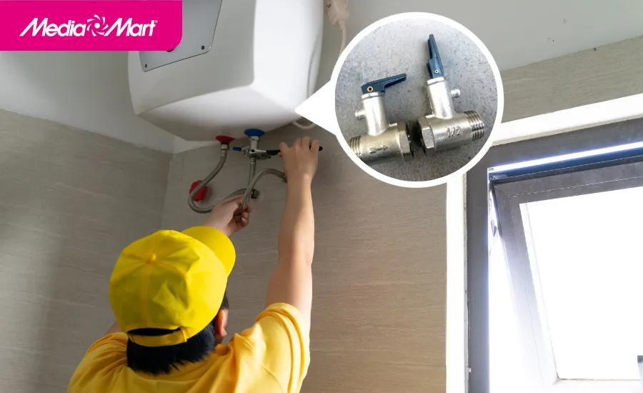 Van 1 chiều bình nóng lạnh