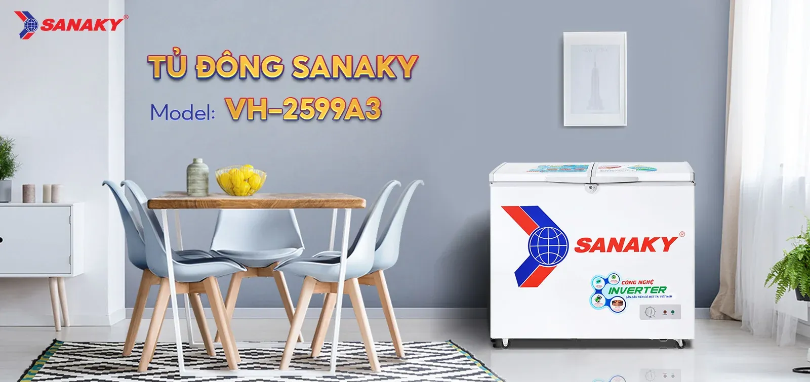 Tủ đông Sanaky VH-2599A3