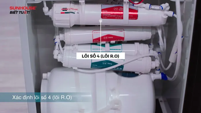 Vị trí lõi RO trong máy lọc