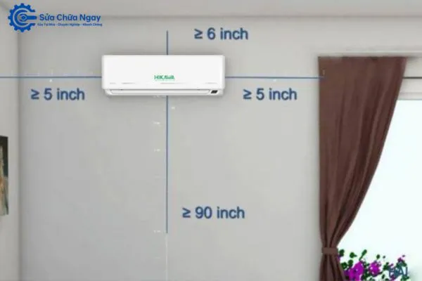 Vị trí lắp đặt điều hòa