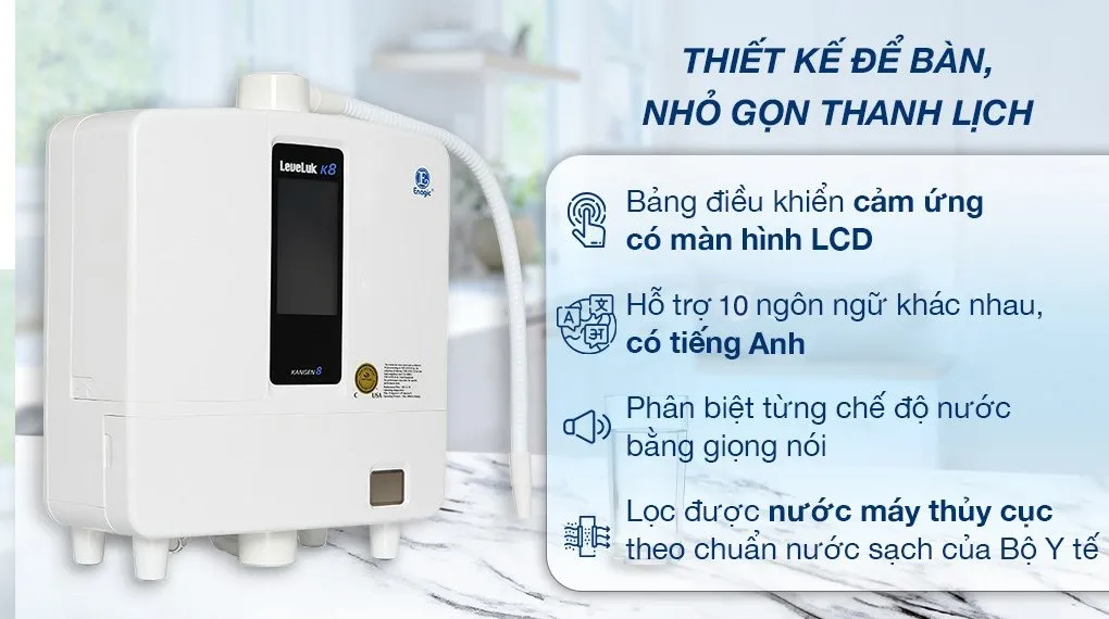 Lắp đặt máy lọc nước Kangen K8 thực tế tại không gian bếp