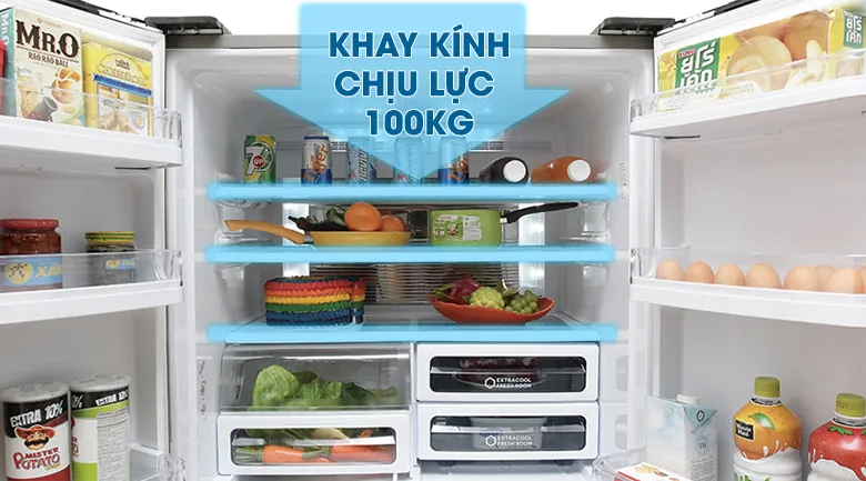 Khay kính cường lực siêu bền chịu được trọng lượng lên đến 100kg