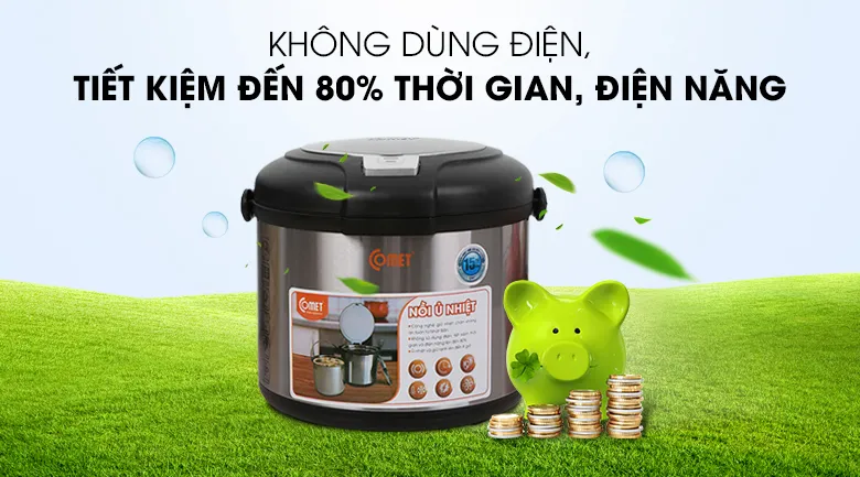 Nấu sơ rồi ủ không tốn điện, tiết kiệm năng lượng, giữ hương vị và dinh dưỡng món ăn lâu dài