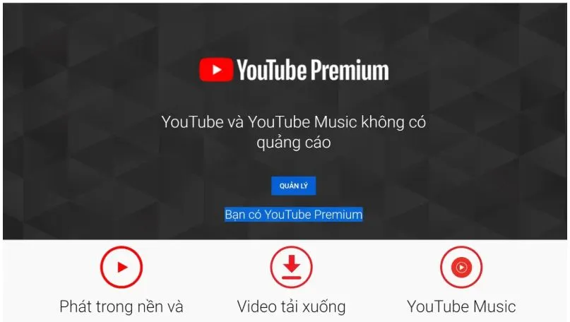 Đăng ký gói YouTube Premium để tận hưởng các đặc quyền cao cấp và bảo mật